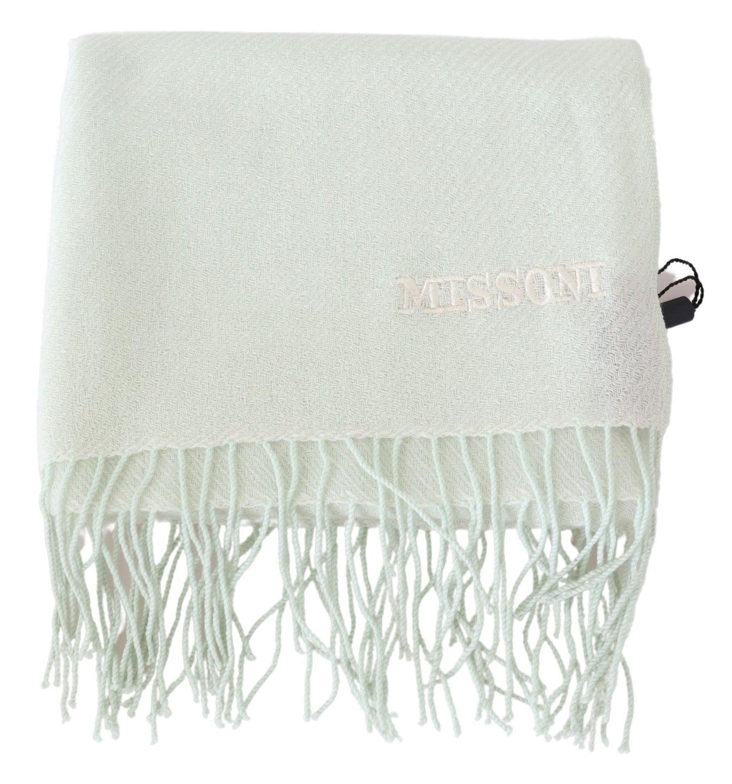 Missoni Elegant White Cashmere Scarf