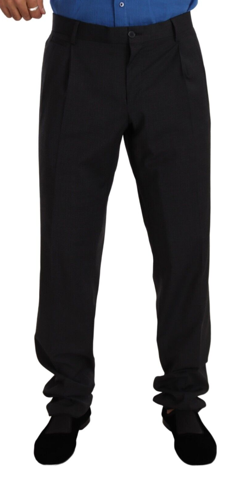 Dolce & Gabbana Elegant Gray Formal Men's Trousers