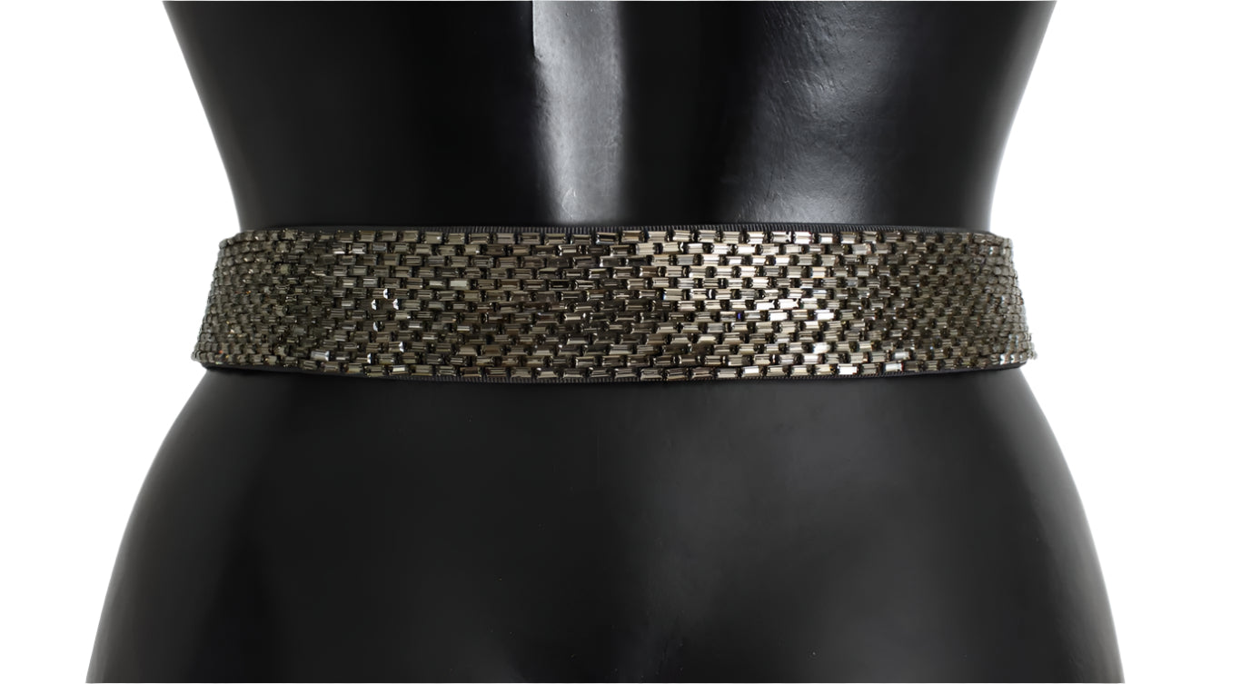 Dolce & Gabbana Embellished Sequined Wide Waist Belt