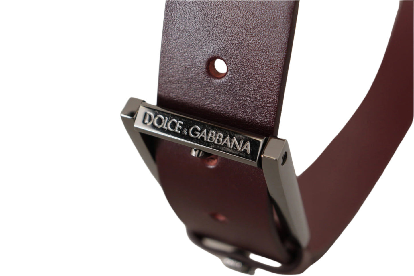 Dolce & Gabbana Elegant Brown Leather Designer Belt