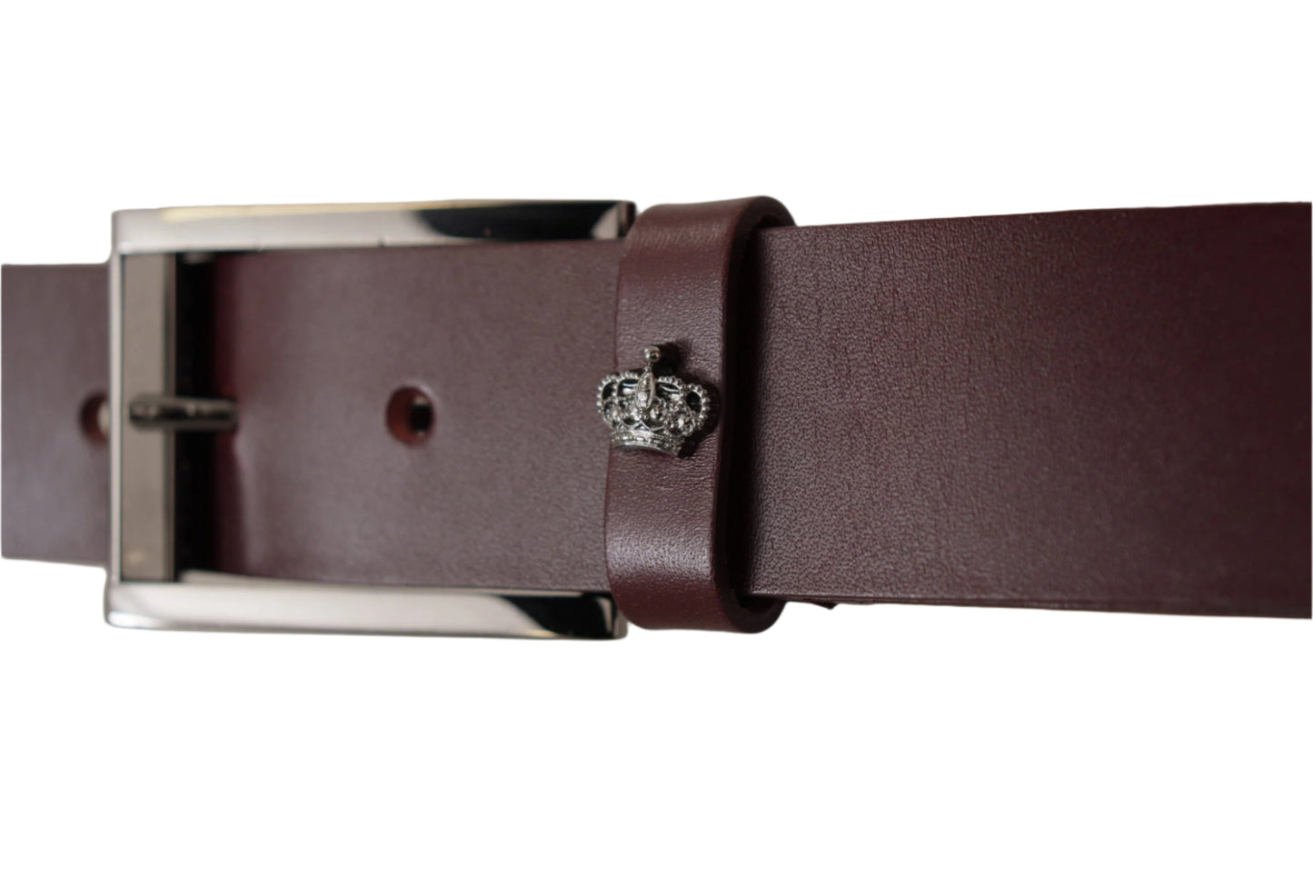 Dolce & Gabbana Elegant Brown Leather Designer Belt