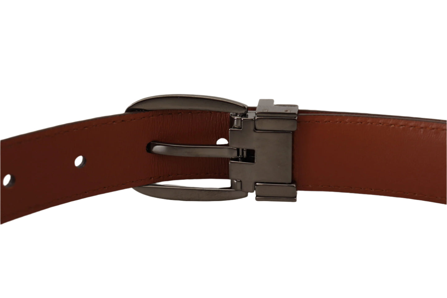 Dolce & Gabbana Elegant Engraved Leather Belt - Timeless Style