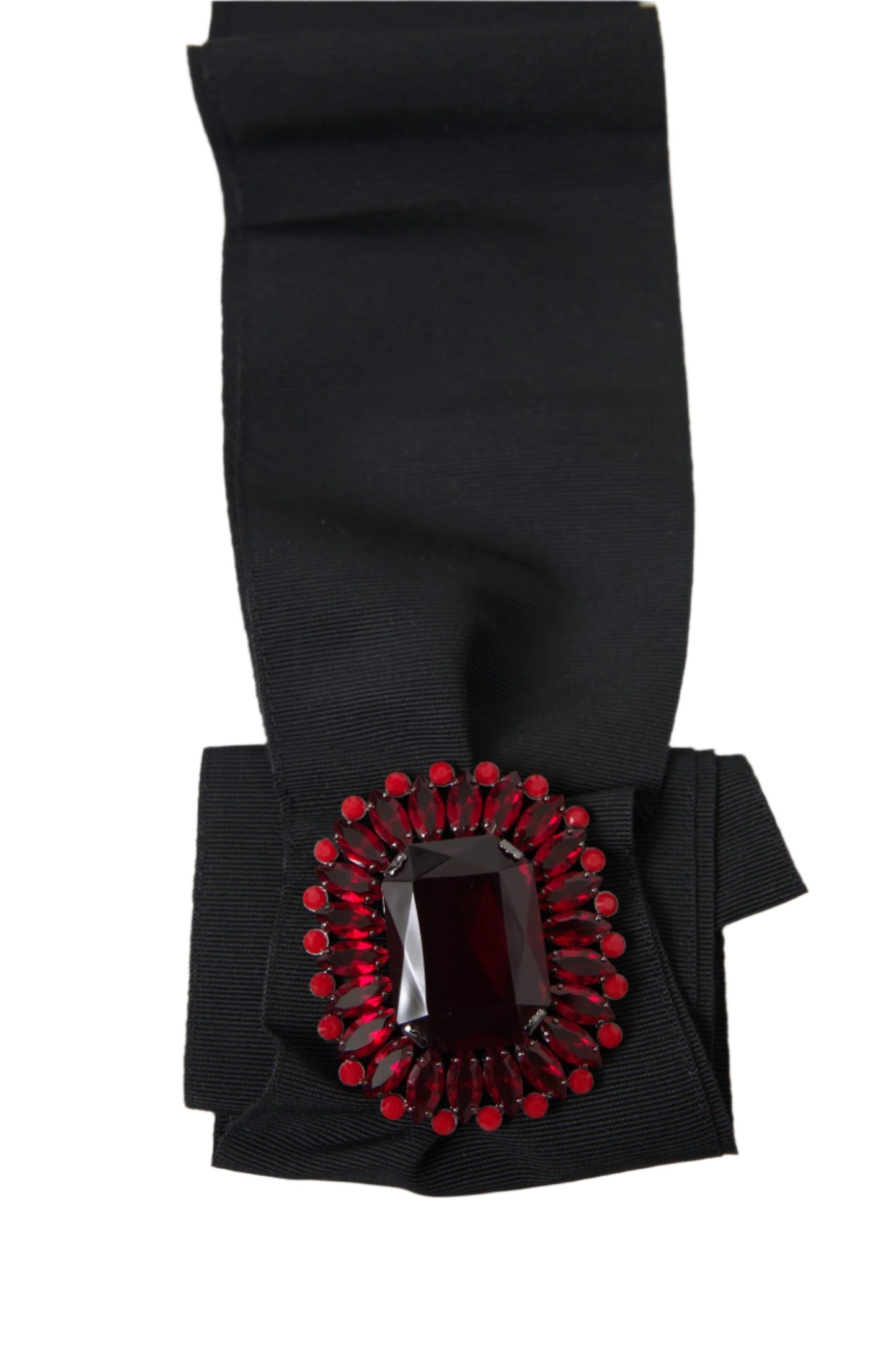 Dolce & Gabbana Exquisite Embellished Black Belt