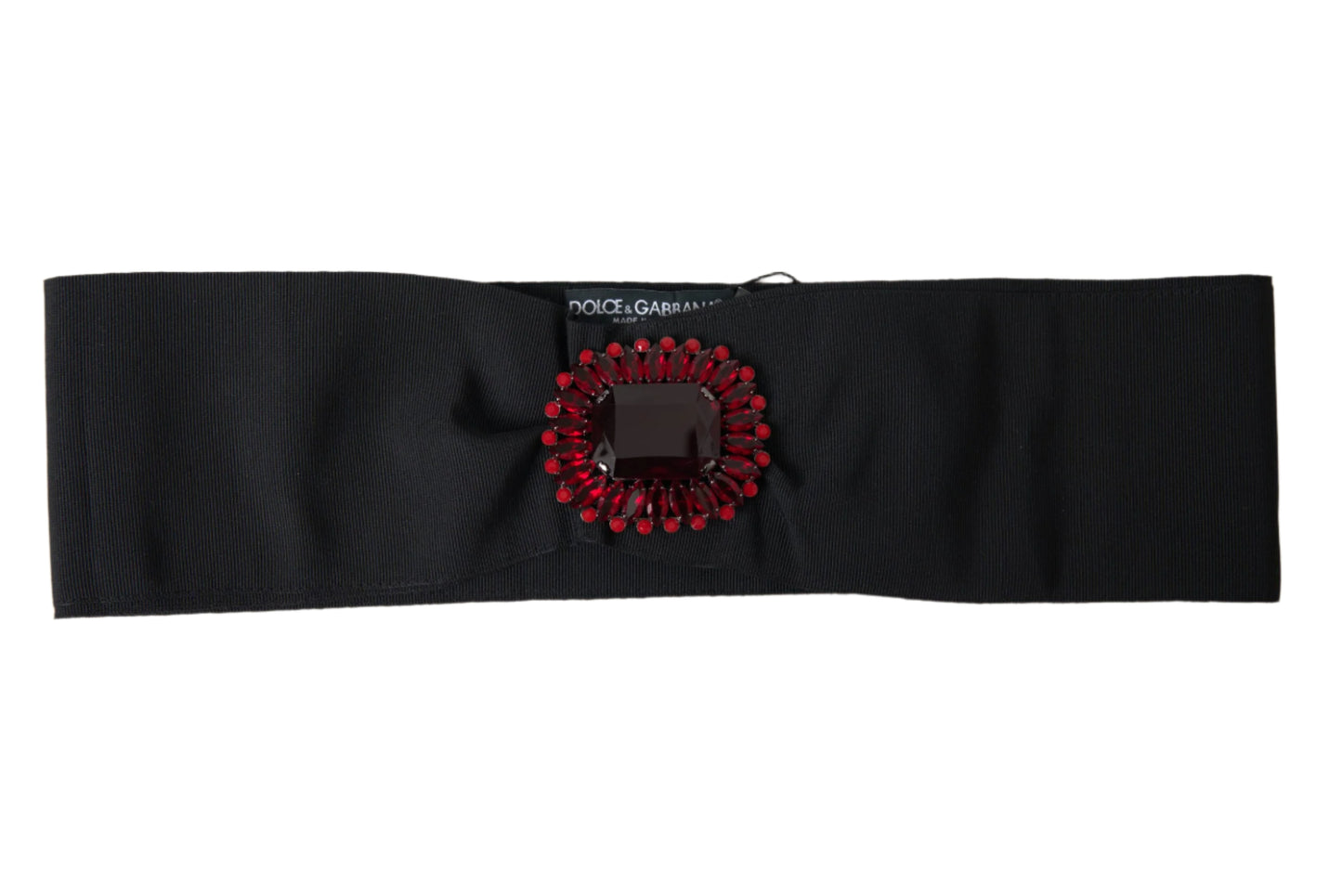 Dolce & Gabbana Exquisite Embellished Black Belt