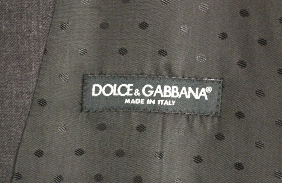 Dolce & Gabbana Elegant Gray Wool Formal Dress Vest