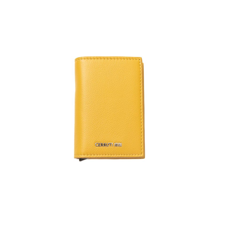 Cerruti 1881 Yellow Leather Mens Wallet