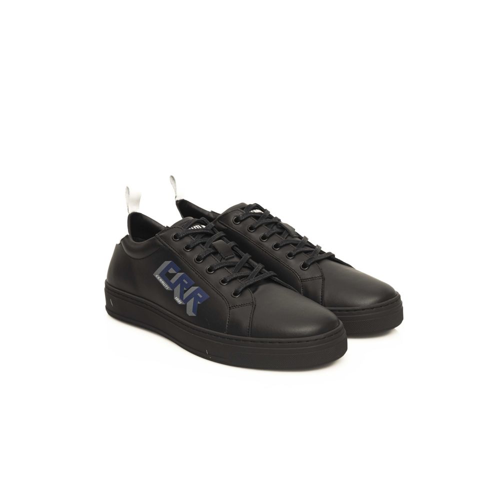 Cerruti 1881 Black Leather Men's Sneaker