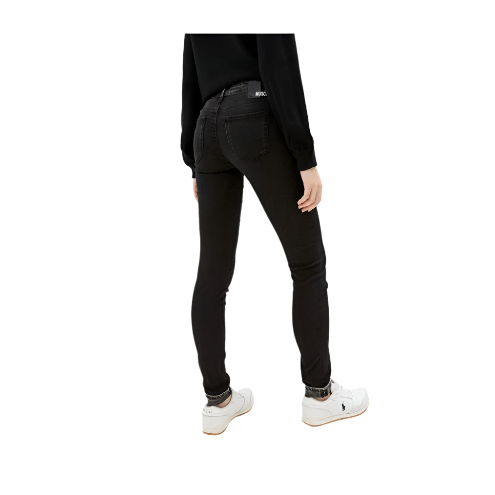 Love Moschino Black Cotton Women Jeans