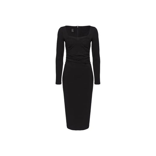 PINKO Black Viscose Dress