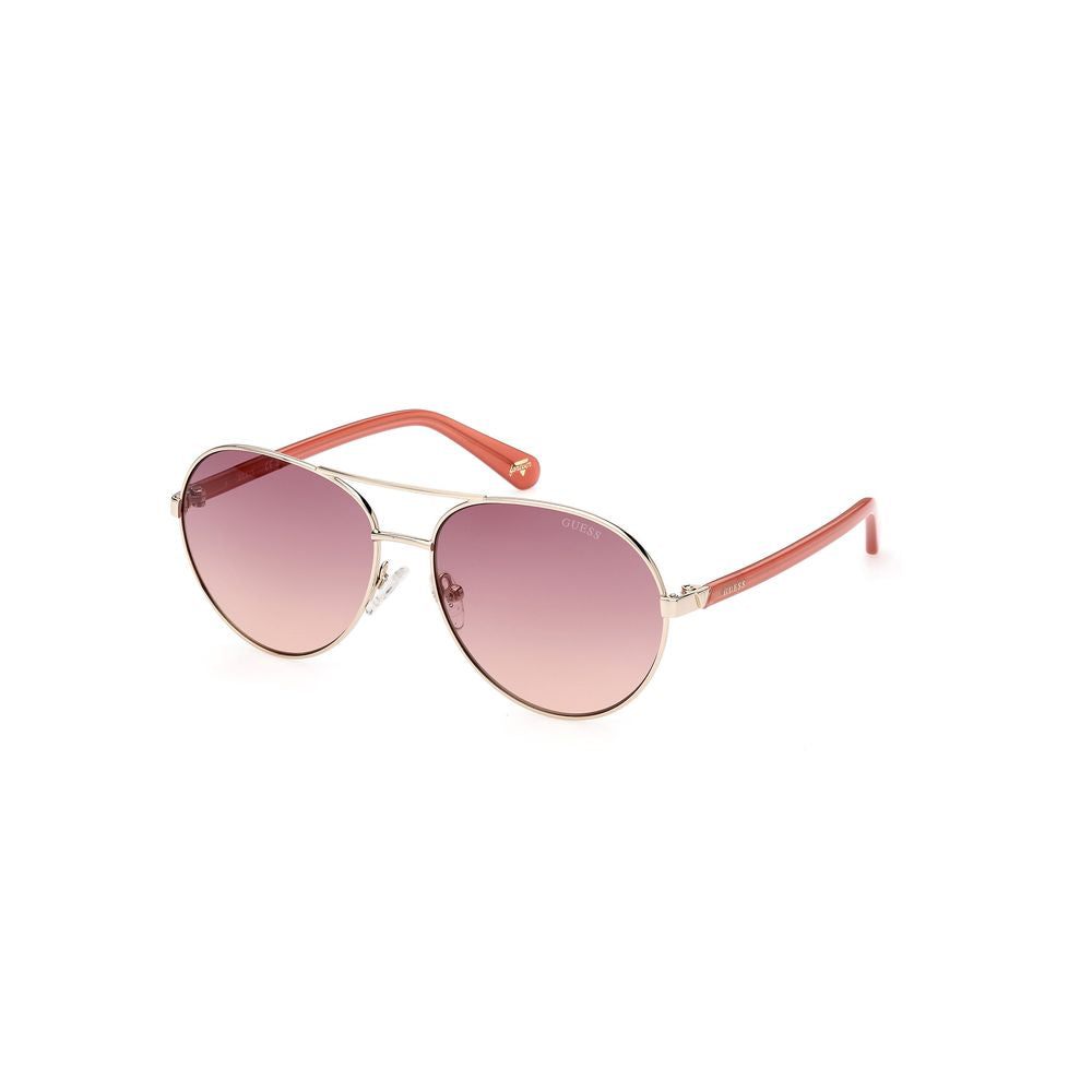 Guess Gold Metal Sunglasses