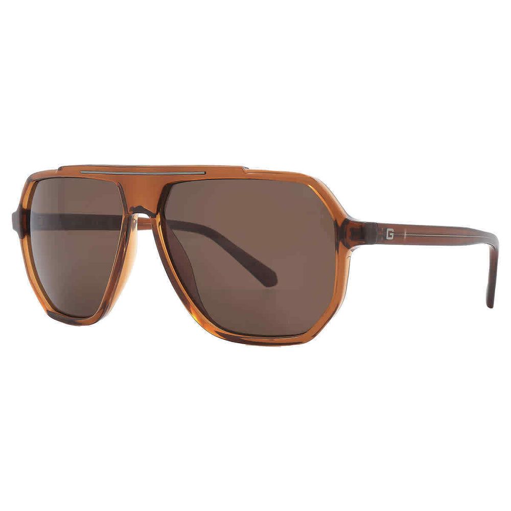 Guess Brown Resin Sunglasses