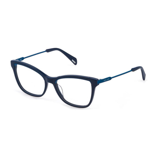 Police Blue Plastic Frames