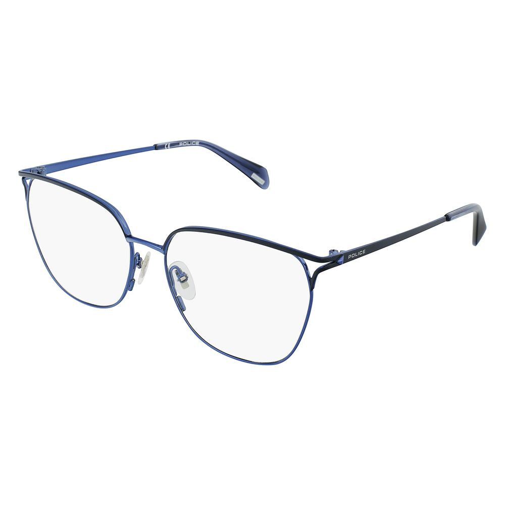 Police Blue Metal Frames