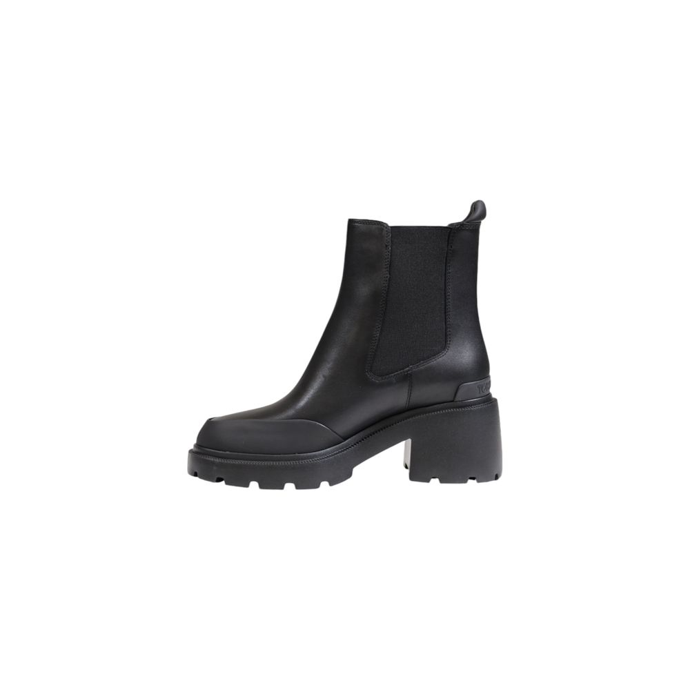 Tommy Hilfiger Jeans Black Leather Boot