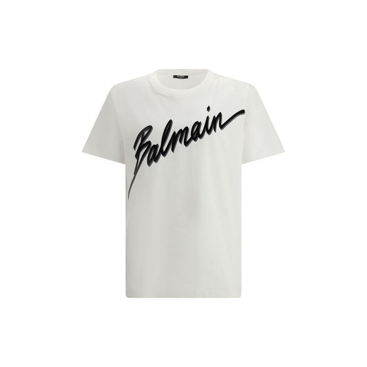 Balmain Letter Flock T-Shirt