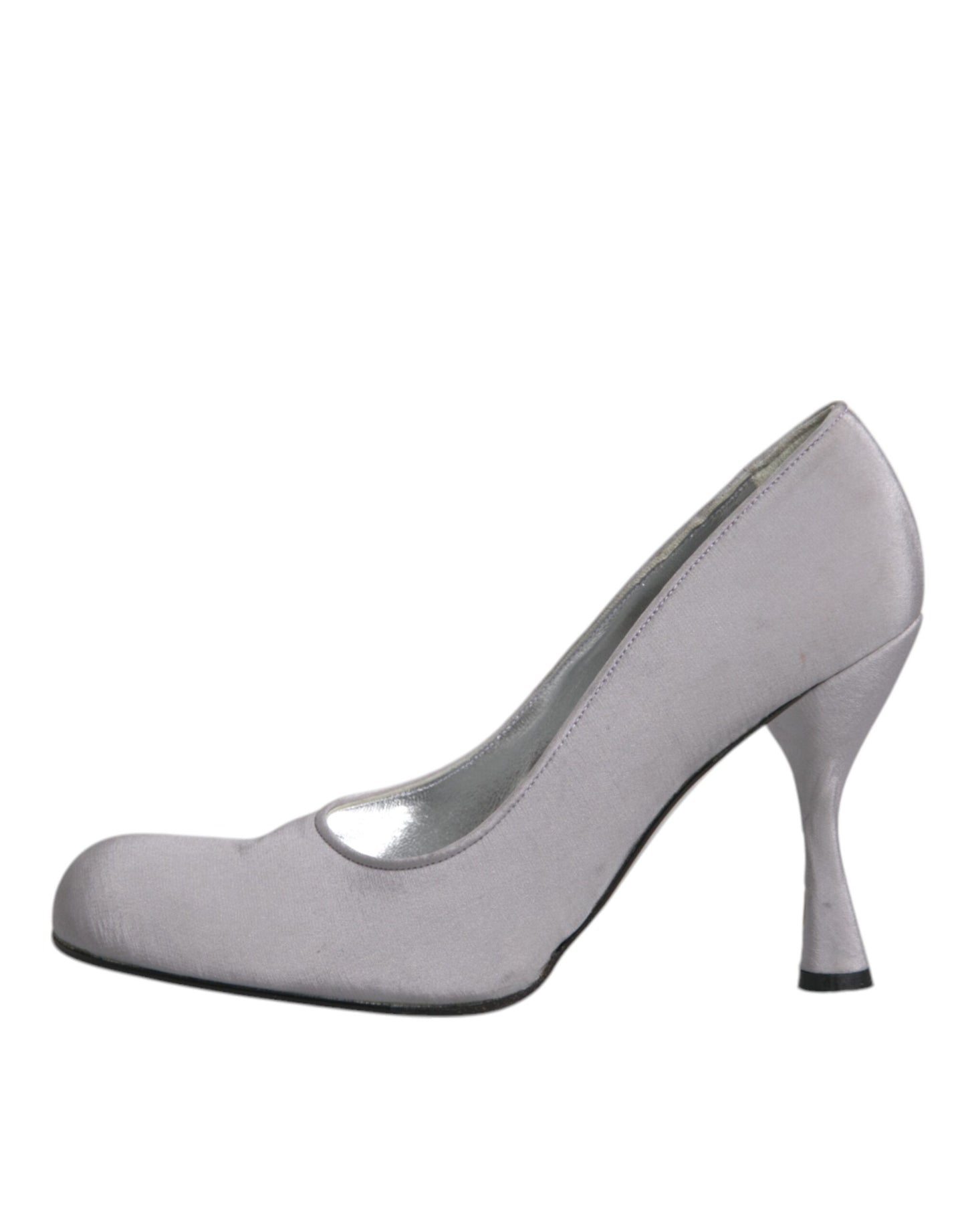 Dolce & Gabbana Gray Suede Leather High Heel Pumps Shoes