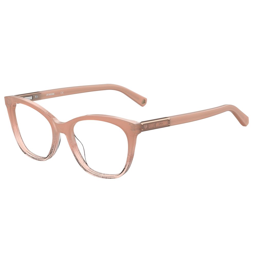 Love Moschino Beige Acetate Frames