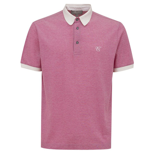 Canali Pink Cotton Polo Shirt