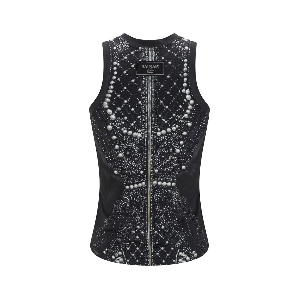 Balmain Trompe l'œil Top