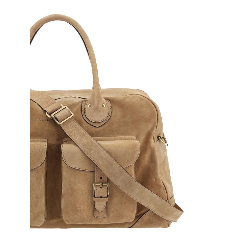 Brunello Cucinelli Suede Travel Bag