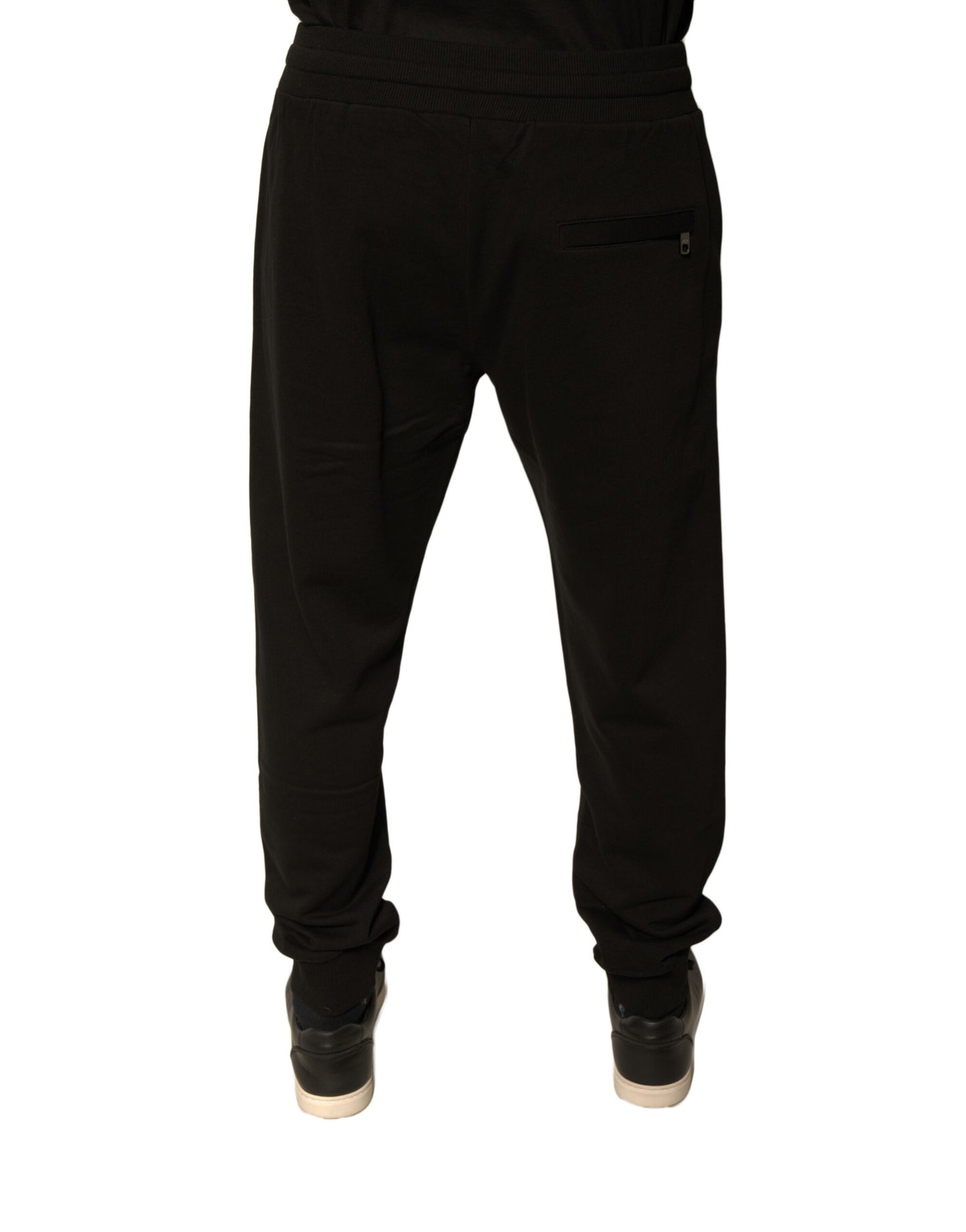 Dolce & Gabbana Black Cotton Jogger Men Sweatpants Pants