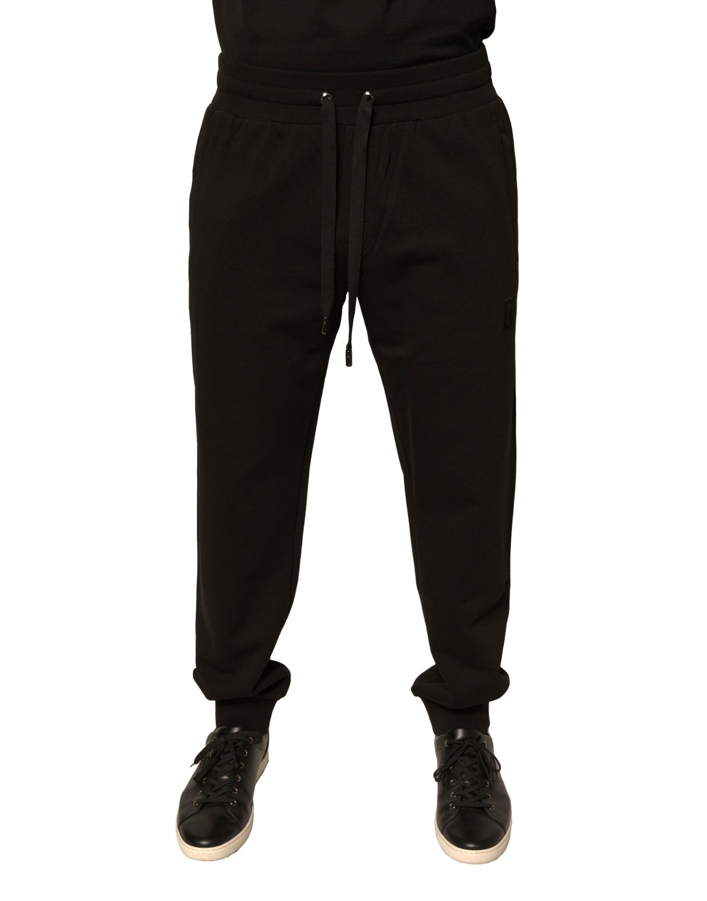 Dolce & Gabbana Black Cotton Jogger Sweatpants Pants