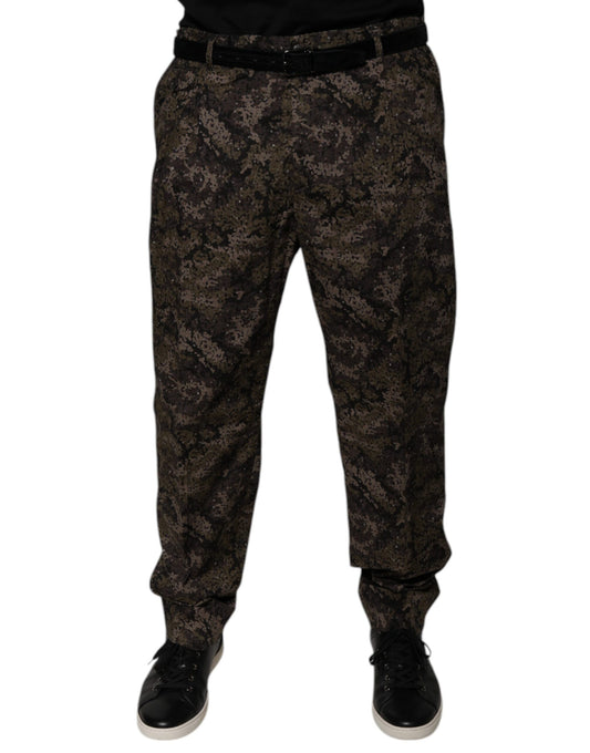 Dolce & Gabbana Multicolor Camouflage Men Dress Pants