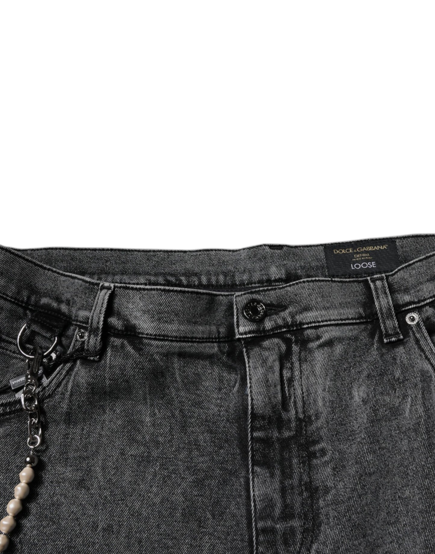 Dolce & Gabbana Dark Gray Cotton Skinny Denim Jeans