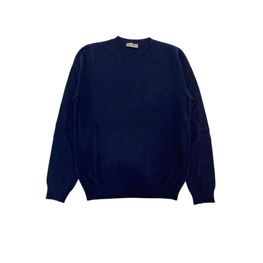 Valentino Blue Virgin Wool Men Sweater