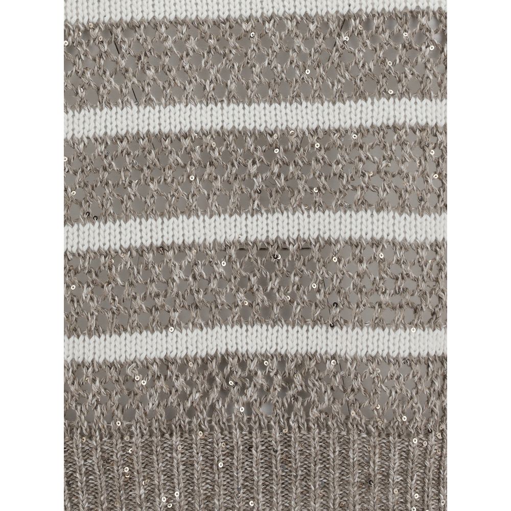 Brunello Cucinelli Sweater in perforated knit