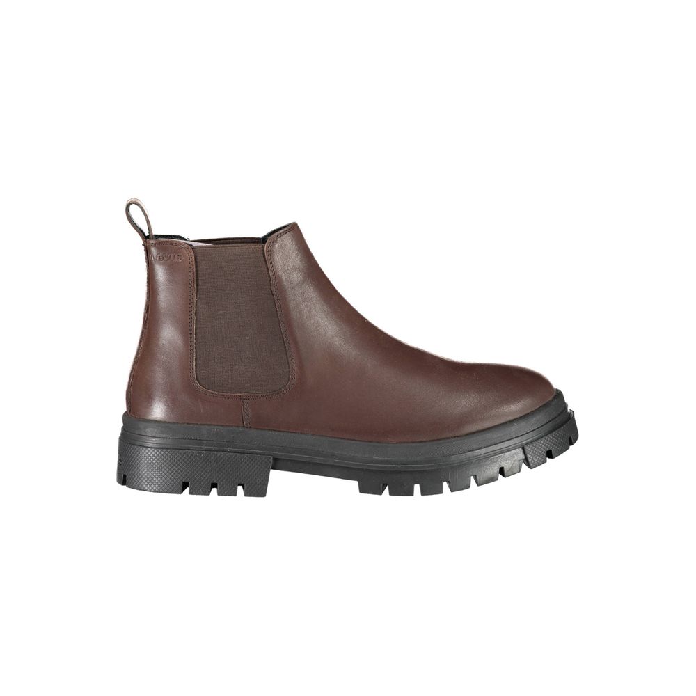 Levi's Brown Leather Men Boot