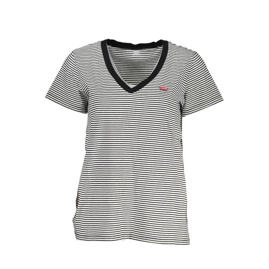 Levi's Black Cotton Women T-Shirt