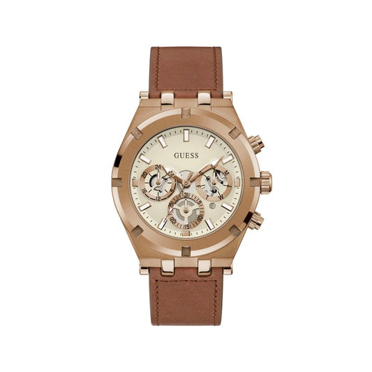 Guess Brown Leather Watch