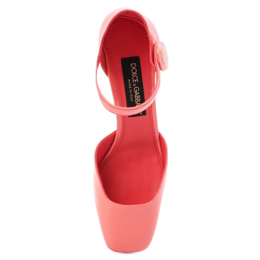 Dolce & Gabbana Pink Calfskin Women Pump