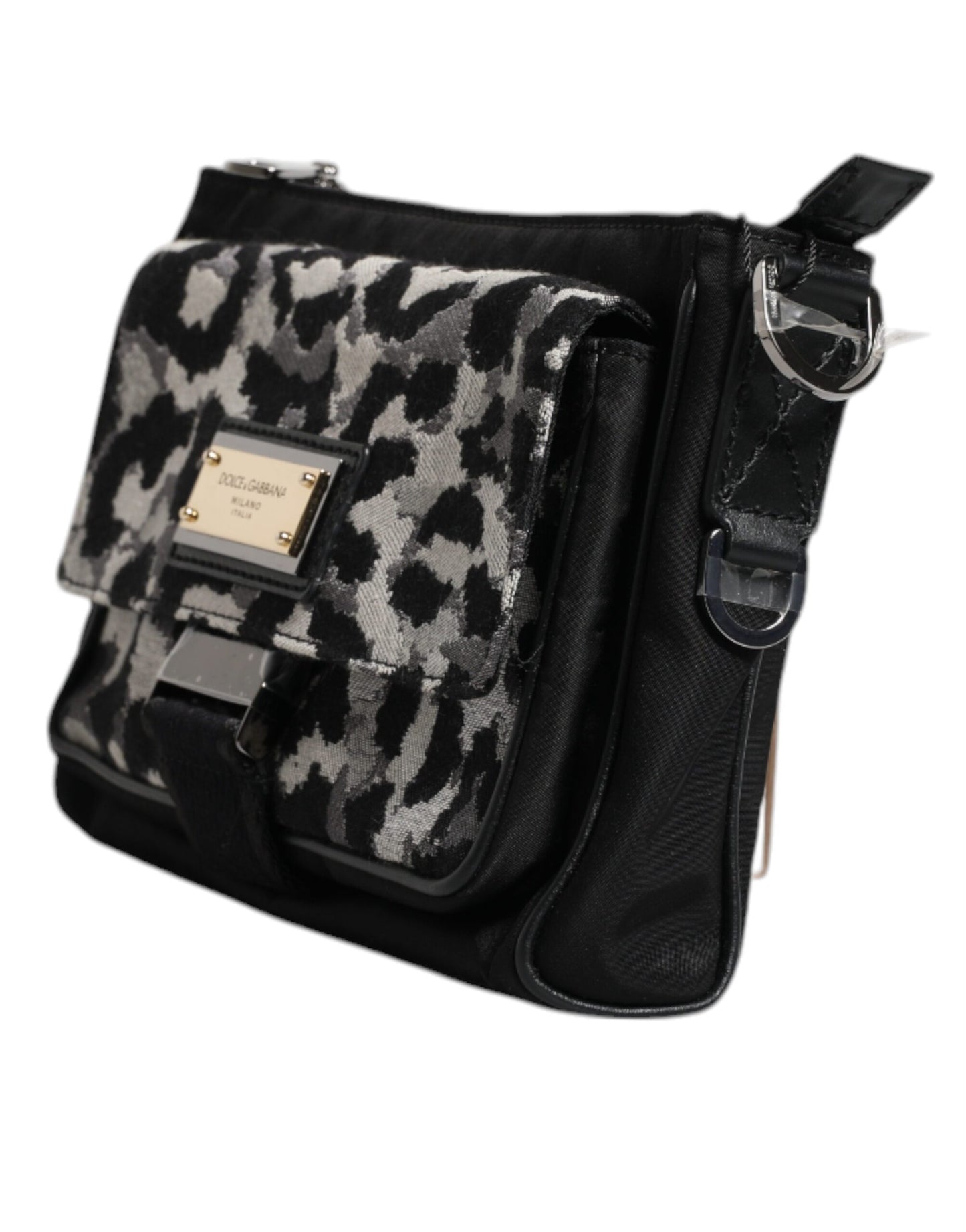 Dolce & Gabbana Multicolor Leopard Jacquard Crossbody Bag