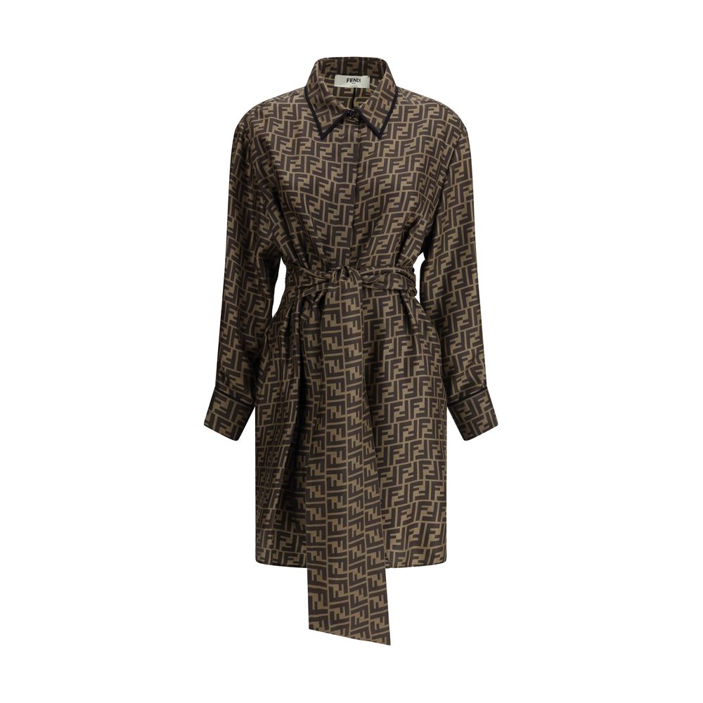 Fendi FF pattern shirt Dress