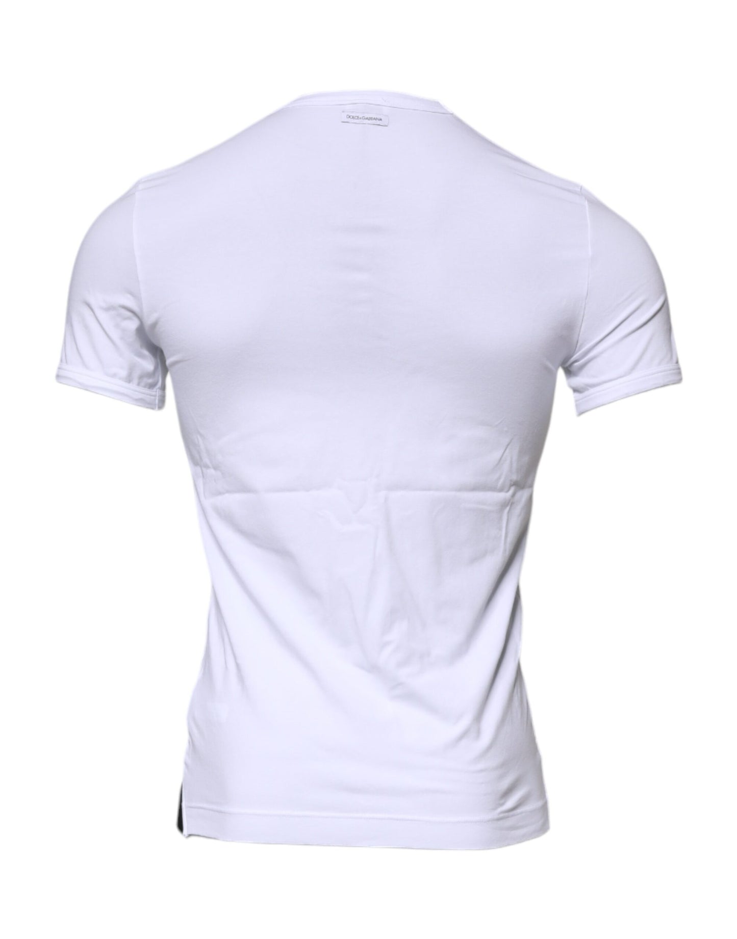 Dolce & Gabbana White Cotton Stretch Crewneck Underwear T-shirt