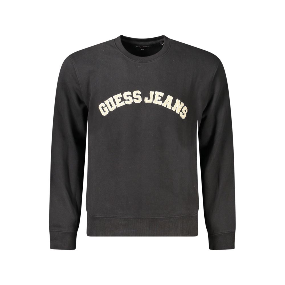 Guess Jeans Black Cotton Men Sweater