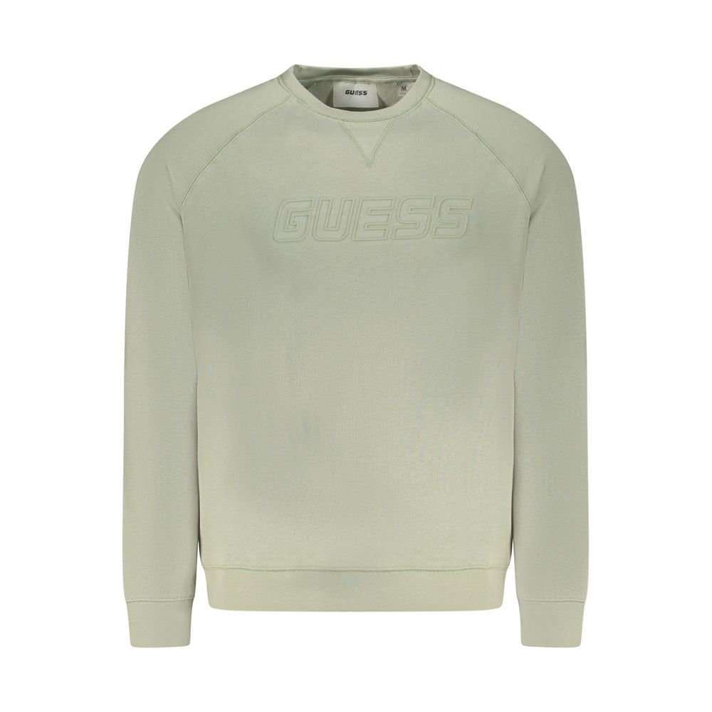 Guess Jeans Green Cotton Men Sweater