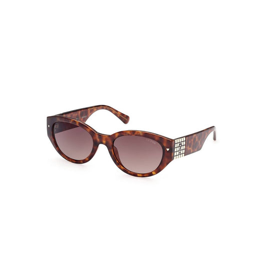 Guess Jeans Brown Injected Women Sunglass