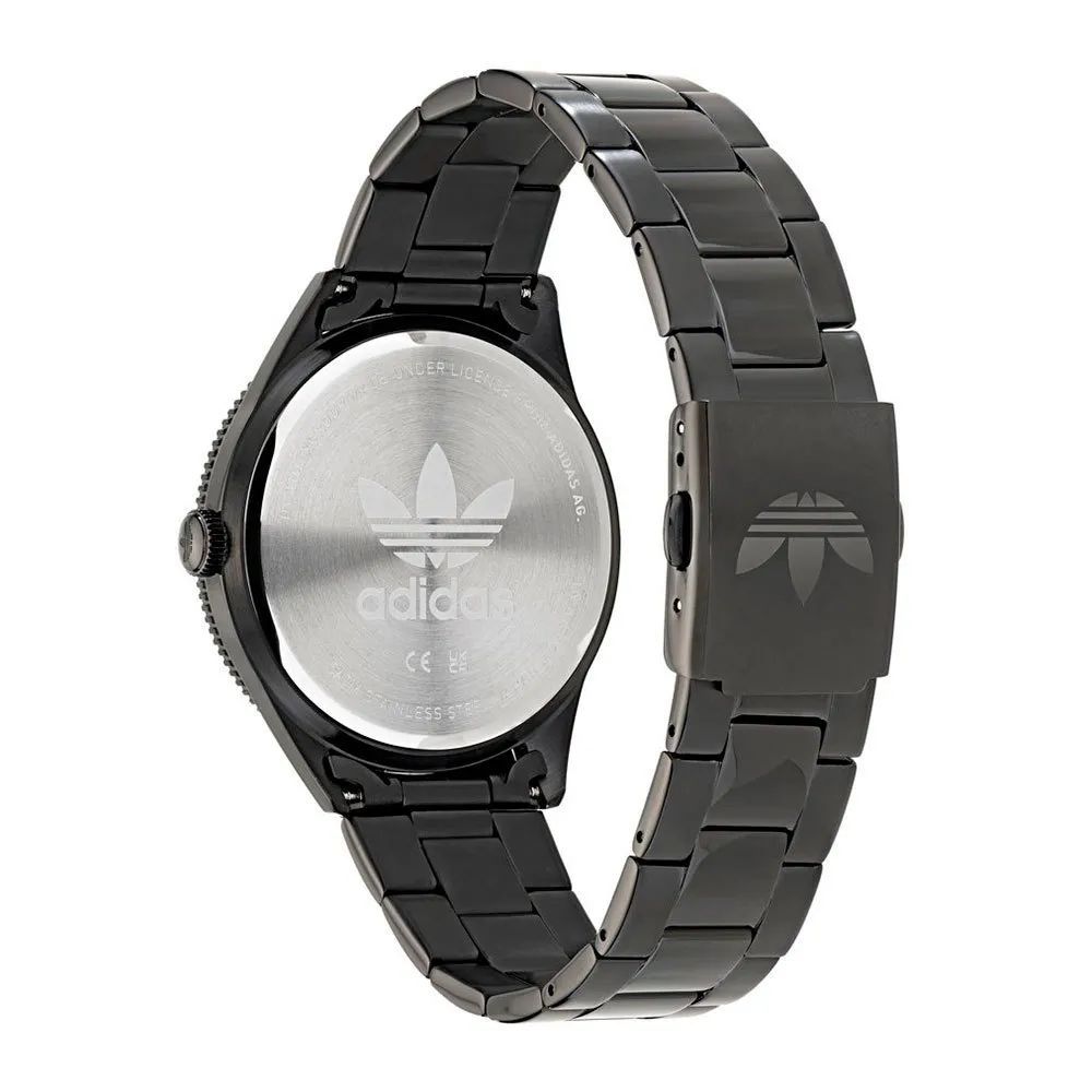 Adidas Black Stainless Steel Watch