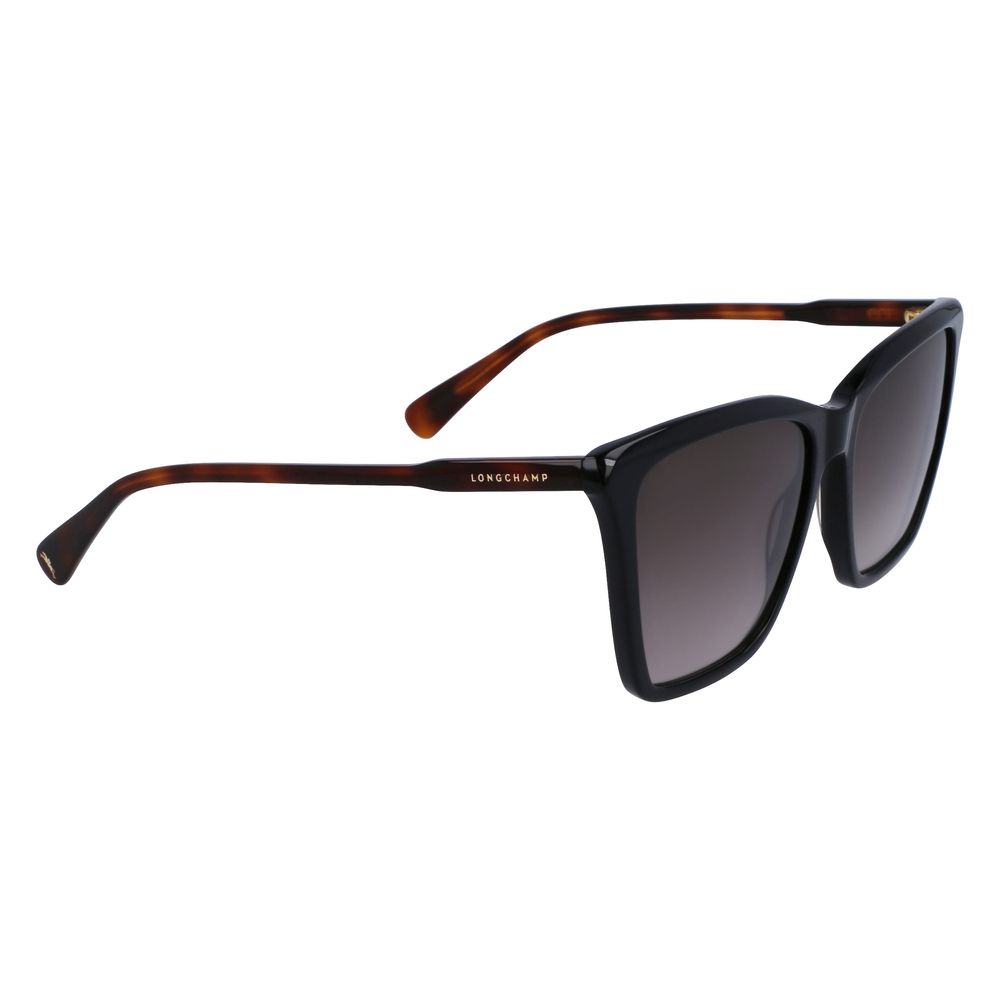 Longchamp Black Acetate Sunglasses