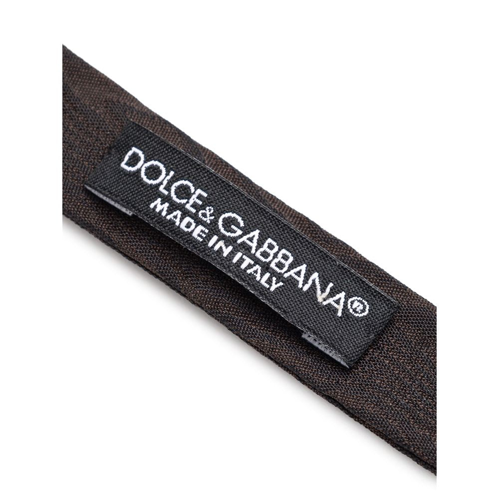 Dolce & Gabbana Brown Silk Ties & Bowty