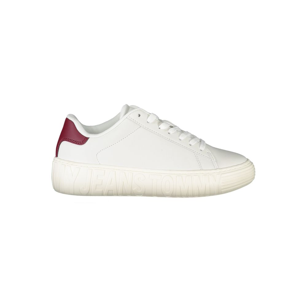 Tommy Hilfiger White Leather Women Sneaker