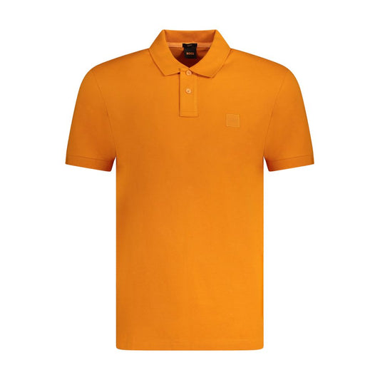 Hugo Boss Orange Cotton Men Polo Shirt