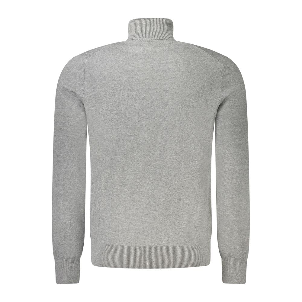 Hugo Boss Gray Cotton Men Sweater