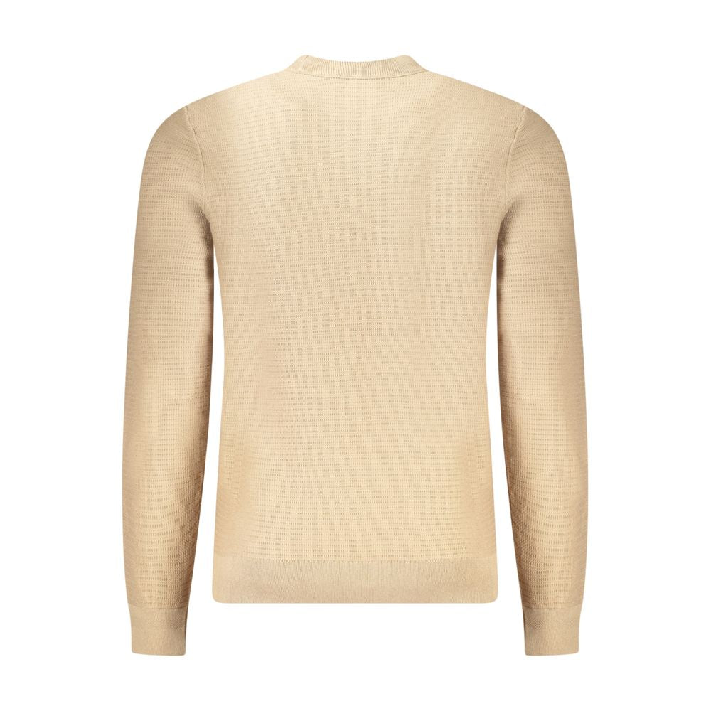 Hugo Boss Beige Cotton Men Sweater