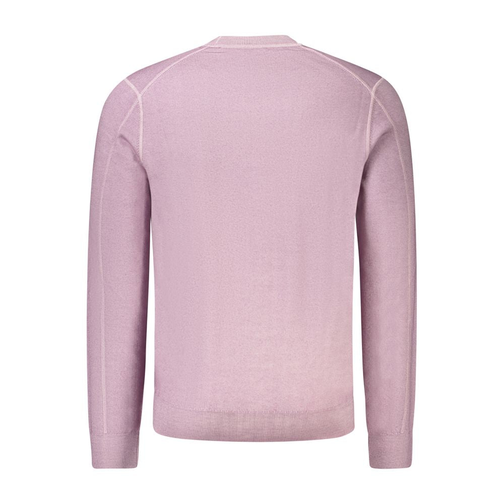 Hugo Boss Purple Wool Men Sweater