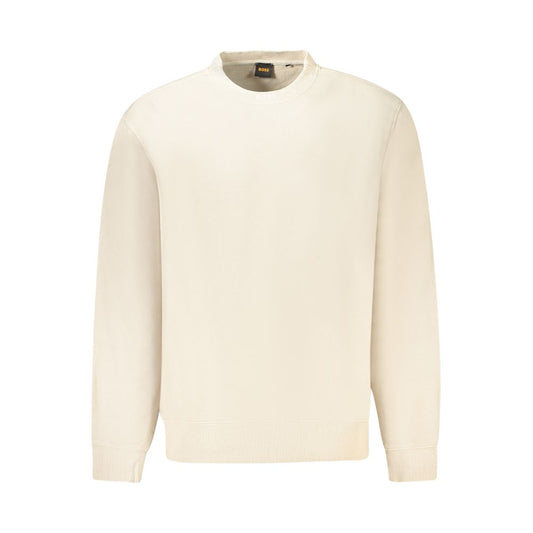 Hugo Boss Beige Cotton Men Sweater