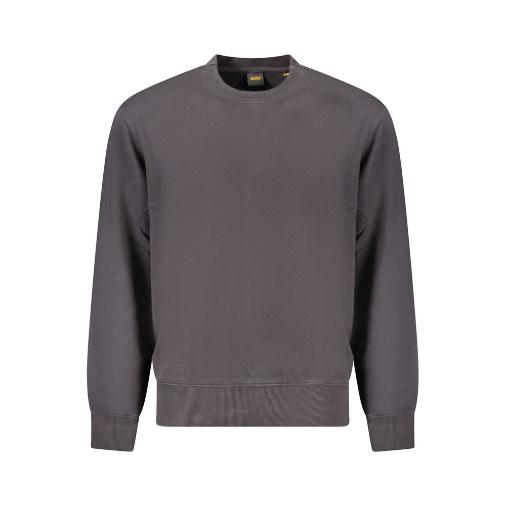 Hugo Boss Black Cotton Men Sweater